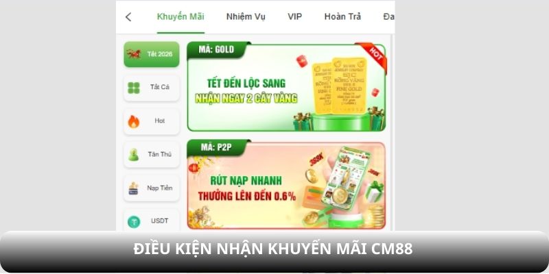 Điều kiện cần tuân thủ khi tham gia khuyến mãi CM88